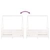 vidaXL Kinderbedframe 70x140 cm massief grenenhout wit