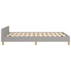 vidaXL Bedframe zonder matras 120x190 cm stof lichtgrijs
