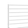 vidaXL Bedframe met hoofd- en voeteneinde metaal wit 180x200 cm