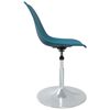 vidaXL Eetkamerstoelen draaibaar 4 st PP turquoise