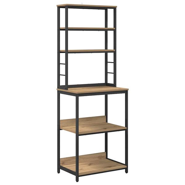 vidaXL Keukenplank Artisan Eiken 60 x 40 x 168 cm Bewerkt hout