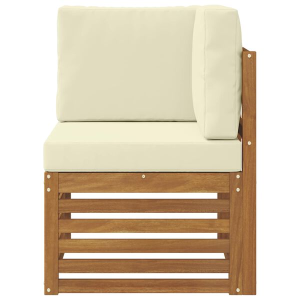 vidaXL Buiten Hoek Sofa Massief Acaciahout Naturel