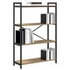 vidaXL Boekenkast Artisan Eiken 80 x 30 x 120 cm Bewerkt hout