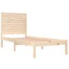 vidaXL Bedframe massief hout 75x190 cm