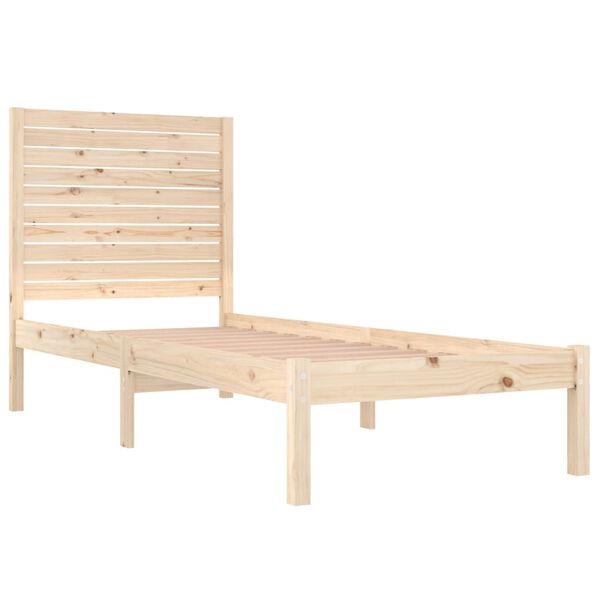 vidaXL Bedframe massief hout 75x190 cm