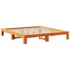 vidaXL Bedframe zonder matras massief grenenhout wasbruin 140x200 cm
