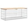 vidaXL Tuinbank Schanskorfontwerp 103x44x42 cm massief grenenhout
