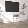 vidaXL Tv-meubel wit 140x35x40 cm bewerkt hout