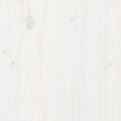 vidaXL Oppottafel met schappen 82,5x45x86,5 cm massief grenenhout wit
