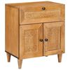 vidaXL Nachtkastje Licht Bruin 50 x 33 x 60 cm Massief acaciahout