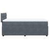 vidaXL Boxspring met matras fluweel donkergrijs 100x200 cm