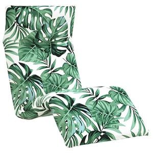 vidaXL Opvouwbare ligstoel Bladpatroon 175x54x8,5 cm Oxford stof