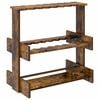 vidaXL Biljartkeu standaard Bewerkt hout 60 x 35 x 60 cm Gerookt eiken