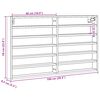 vidaXL Vitrinekast 100x8,5x58 cm bewerkt hout grijs sonoma eikenkleur