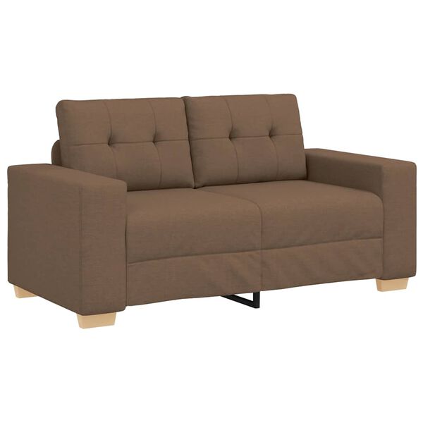 vidaXL Loveseat Bank Bruin 120 cm Stof