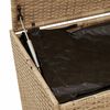 vidaXL Tuinbox met wielen 190 L poly rattan gemengd beige