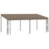 vidaXL Wandprieel 6x3 m stof taupe