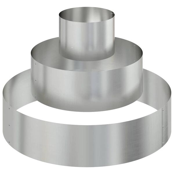 vidaXL Tuin Bloempot Zilver 90 x 90 x 20 cm Gegalvaniseerd staal