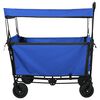 vidaXL Vouwbare Handtrolley Zwart 105 x 56.5 x 116 cm Oxford Stof