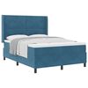 vidaXL Boxspringbed met hoofdeinde Blauw 140 x 200 cm Fluweel
