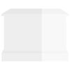 vidaXL Salontafel 50x50x35 cm bewerkt hout hoogglans wit