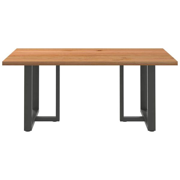 vidaXL Eettafel rechthoekig 180x120x74 cm massief eikenhout lichtbruin