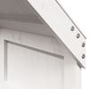 vidaXL Hoogslaper met dak massief grenenhout wit 90x190 cm
