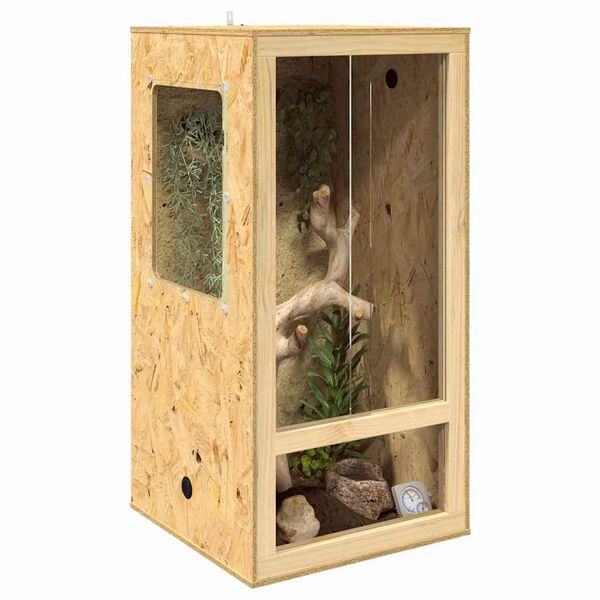 vidaXL Terrarium Bruin 50 x 50 x 100 cm OSB
