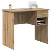 vidaXL Bureau artisanaal eikenkleurig 90 x 49.5 x 75 cm Bewerkt hout