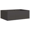 vidaXL Plantenbak 120x80x40 cm staal zwart