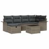 vidaXL Tuin Sofa Set 7 st Poly riet