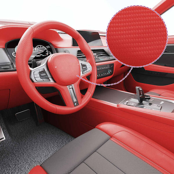 vidaXL Autofolie 4D 100x150 cm rood