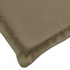 vidaXL Stoelkussens 4 st lage rug 100x50x4 cm stof gem&ecirc;leerd taupe