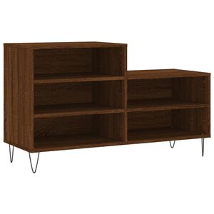 vidaXL Schoenenkast 102x36x60 cm bewerkt hout bruin eikenkleur
