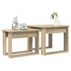vidaXL Koffietafel Set 2 pcs Sonoma Eiken Bewerkt hout