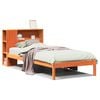 vidaXL Bed met boekenkast zonder matras grenenhout wasbruin 100x200 cm