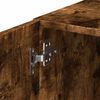 vidaXL Opbergkast smal 30x42,5x225 cm bewerkt hout gerookt eikenkleur