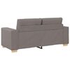 vidaXL Loveseat Bank Taupe 140 cm Stof