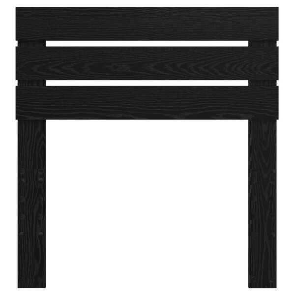 vidaXL Hoofdbord Zwart Eiken 80 cm Bewerkt hout