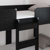 vidaXL Bunk Bed voor Kinderen Zwart Eiken 80 x 160 cm Bewerkt hout