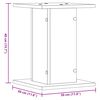 vidaXL Speakerstandaards 2 st 30x30x40 cm bewerkt hout wit