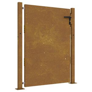 vidaXL Poort 100x125 cm cortenstaal