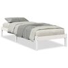 vidaXL Bedframe extra lang zonder matras grenenhout wit 100x220 cm