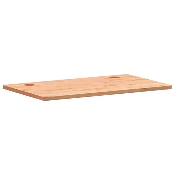 vidaXL Bureaublad 110x60x2,5 cm massief beukenhout