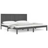vidaXL Bedframe massief grenenhout grijs 180x200 cm