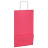 vidaXL Papieren zakken 250 st met hengsels 21x11x36 cm roze