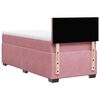 vidaXL Boxspring met matras fluweel roze 100x200 cm
