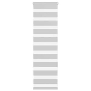 vidaXL Zebra rolgordijn 50x100 cm stofbreedte 45,9cm lichtgrijs