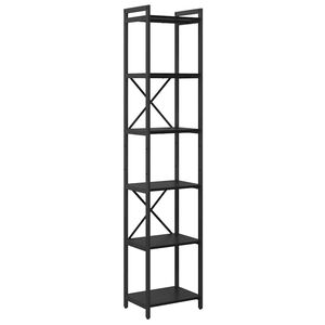 vidaXL Boekenkast Zwart Eiken 40 x 30 x 189,5 cm Bewerkt hout