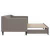 vidaXL Slaapbank met onderschuifbed 80x200 cm stof taupe